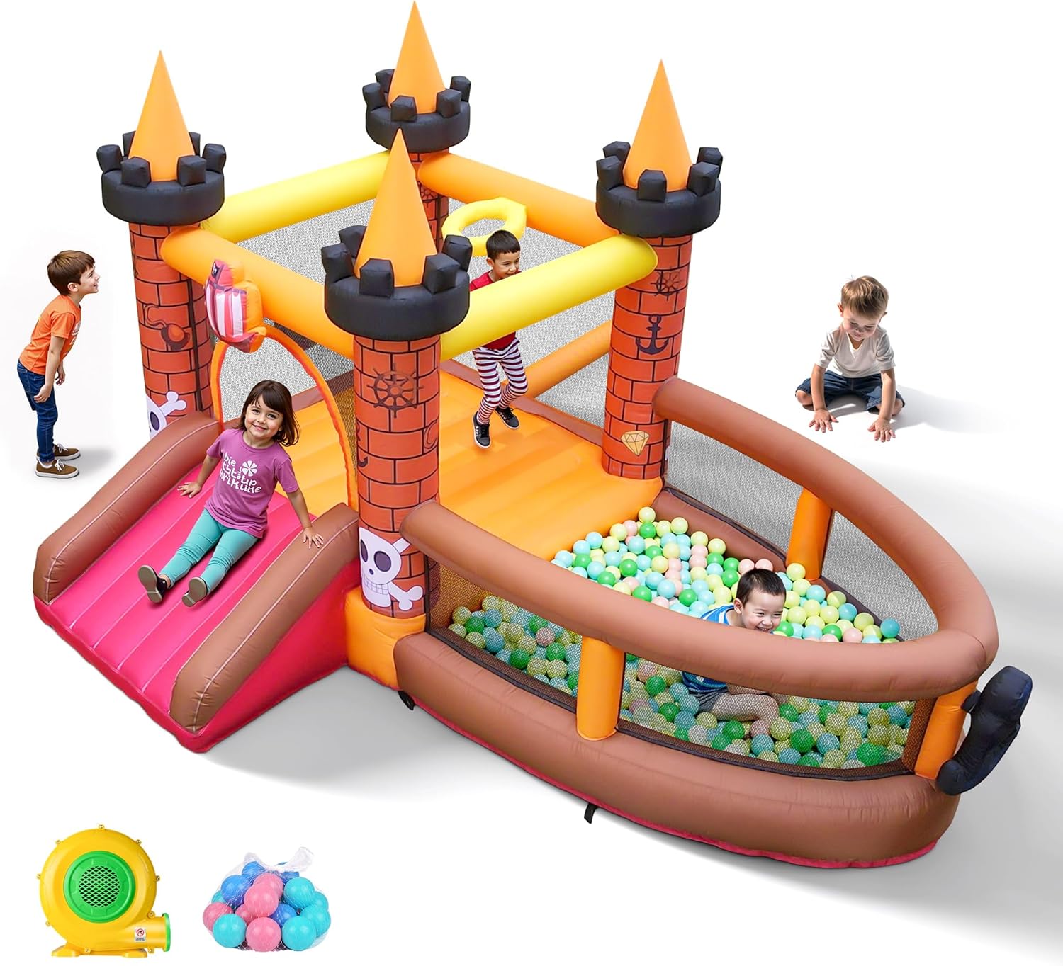 Kids Outdoor Inflatable - Aufblasbares Hüpfhaus für Kinder von 3-8