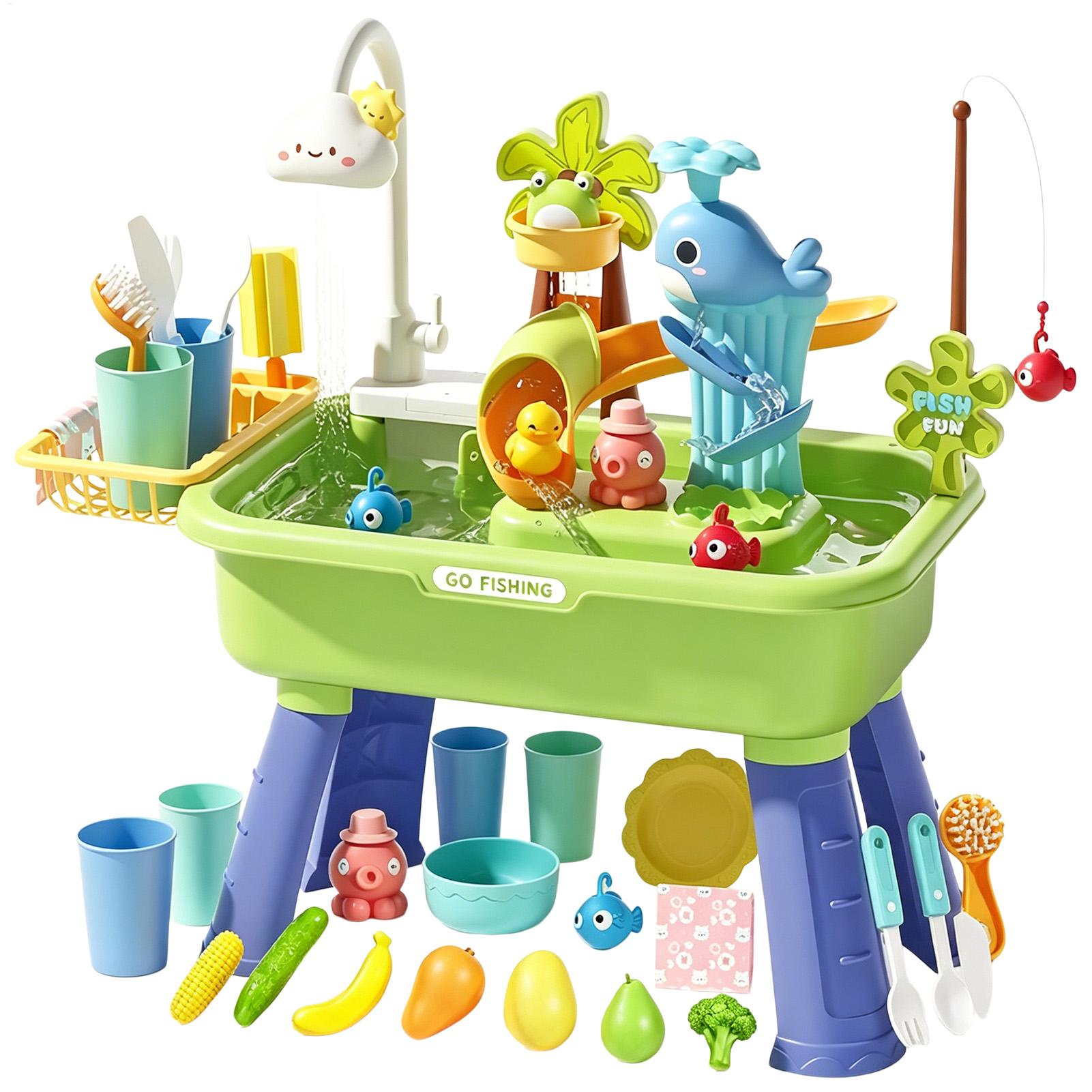 Kids Outdoor Play Table - Wasserspieltisch für Kinder mit Pumpe, sensorischer