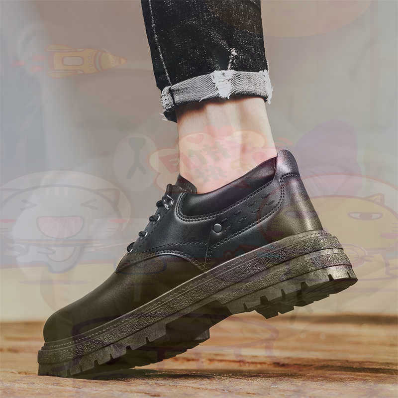 Kids Outdoor Play Ideas - Dunkles Naturleder, modische Turnschuhe, Tennis-Herren-Turnschuhe, modische