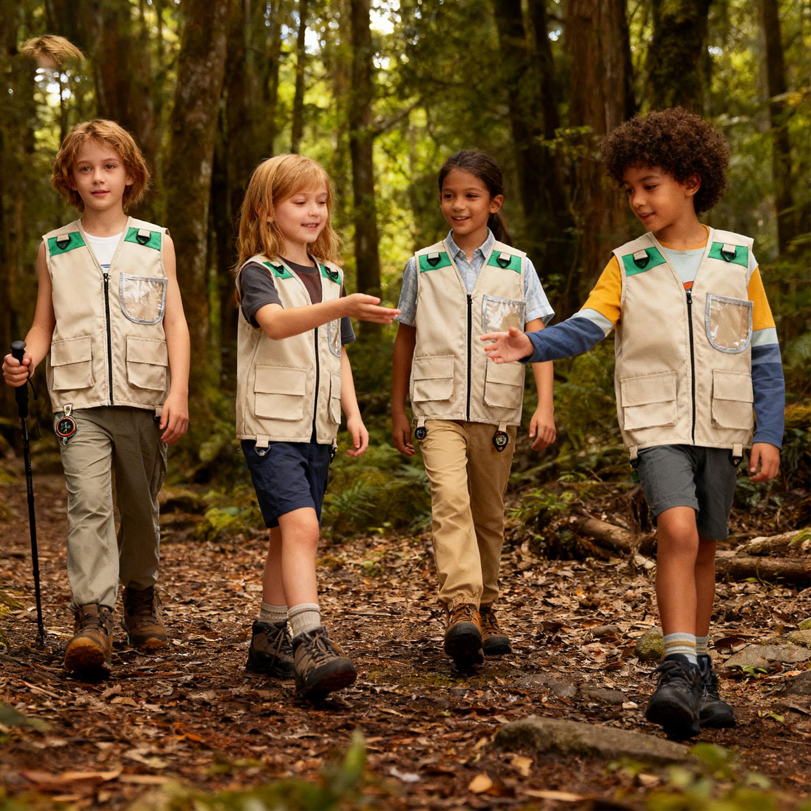 Kids Outdoor Zoo - Kinder Cargo Weste Ärmellose Kostüm Jacke