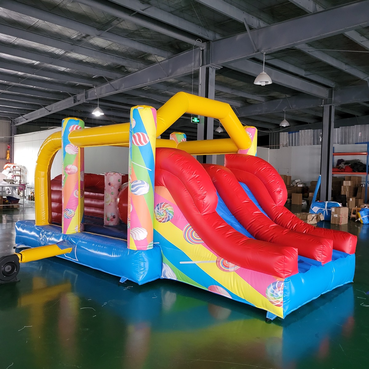 Kommerzielles PVC-Planen-Hüpfb – Play Kids Outdoor Bewertung und Preis