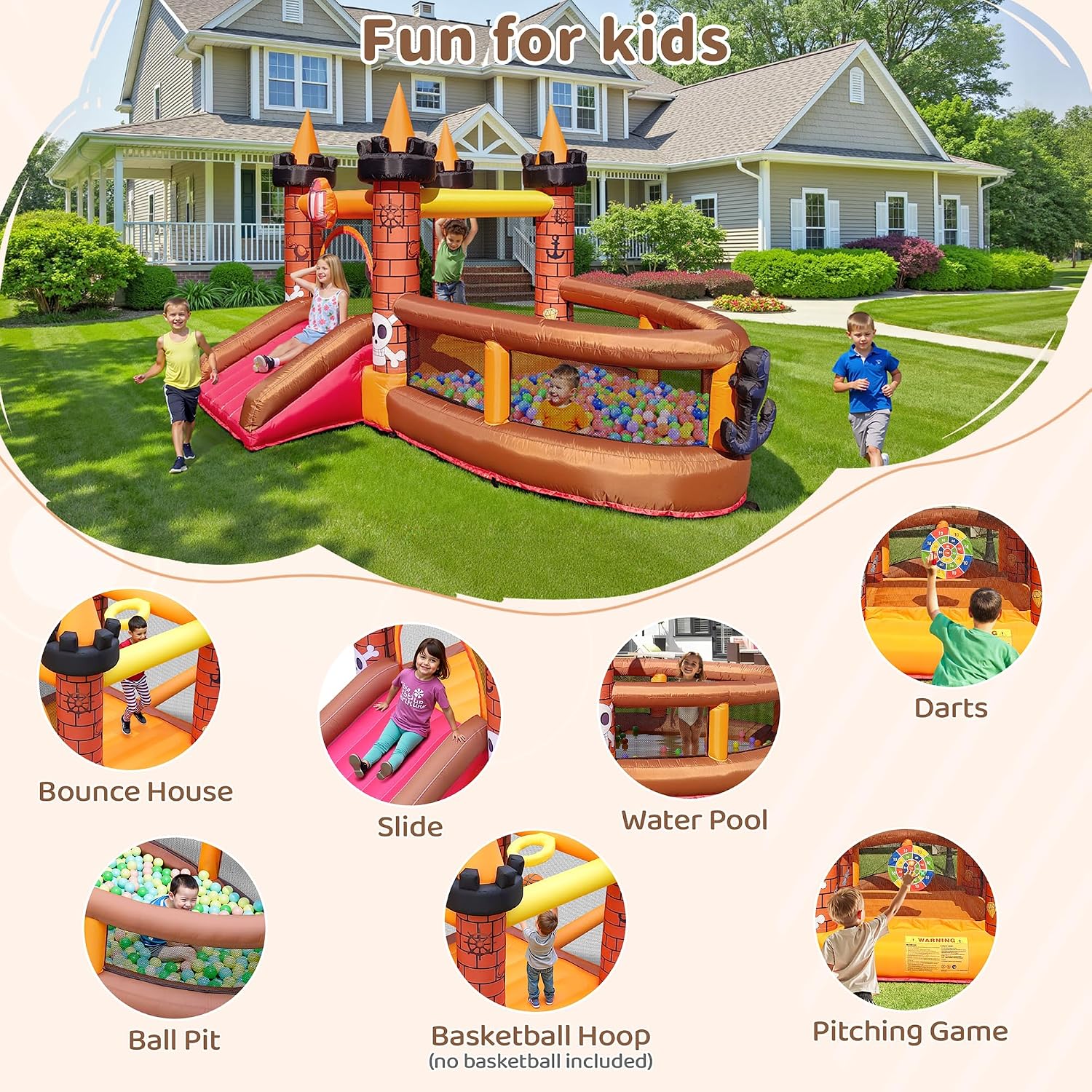 Aufblasbares Hüpfhaus für Kind – Kids Outdoor Inflatable Bewertung und Preis