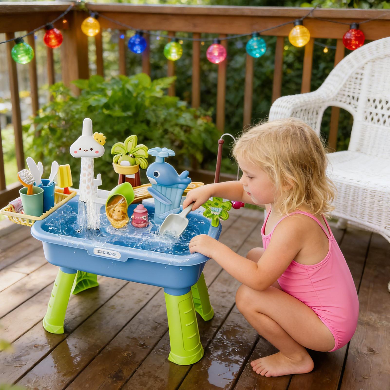 Kinderküchenspielzeug, elektri – Kids Outdoor Play Table Bewertung und Preis