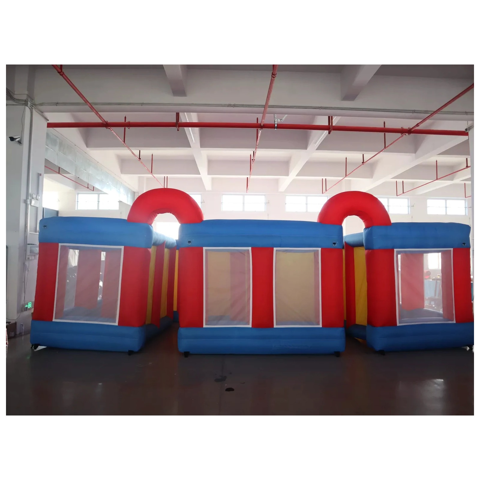 Großes Rot-Blaues Netz-Doppelb – Kids Outdoor Venues Bewertung und Preis