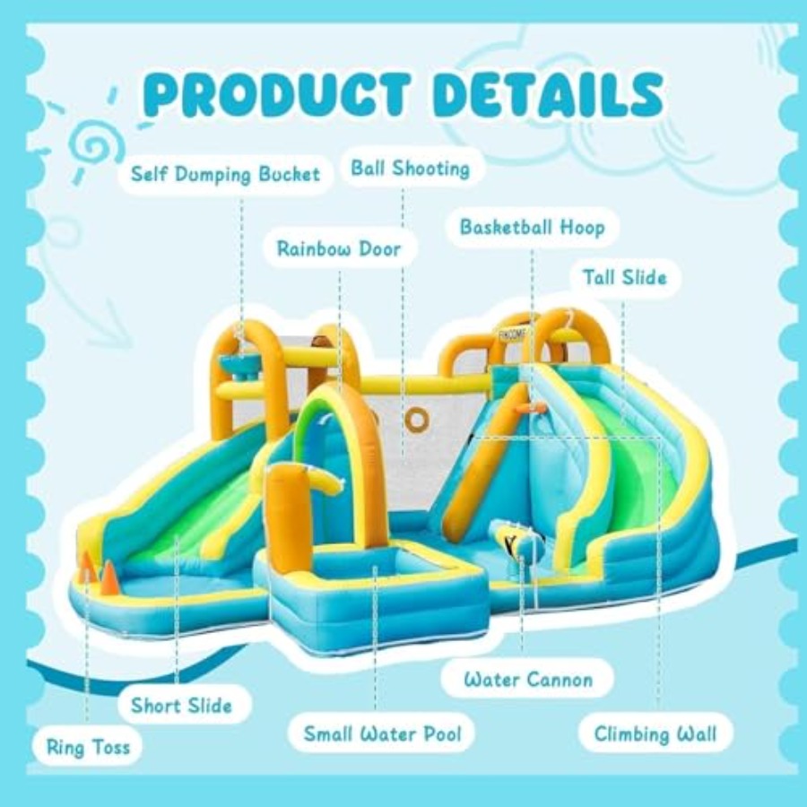 Aufblasbarer Wasserrutschenpar – Kids Outdoor Inflatable Bewertung und Preis