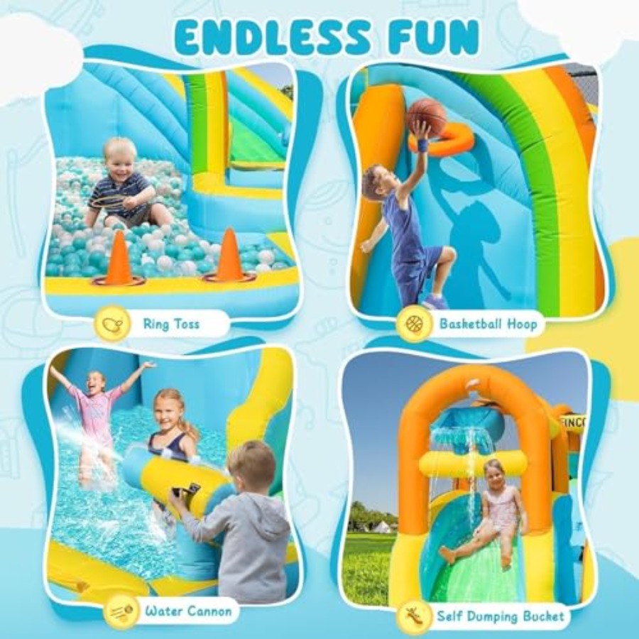 Aufblasbarer Wasserrutschenpar – Kids Outdoor Inflatable Bewertung und Preis