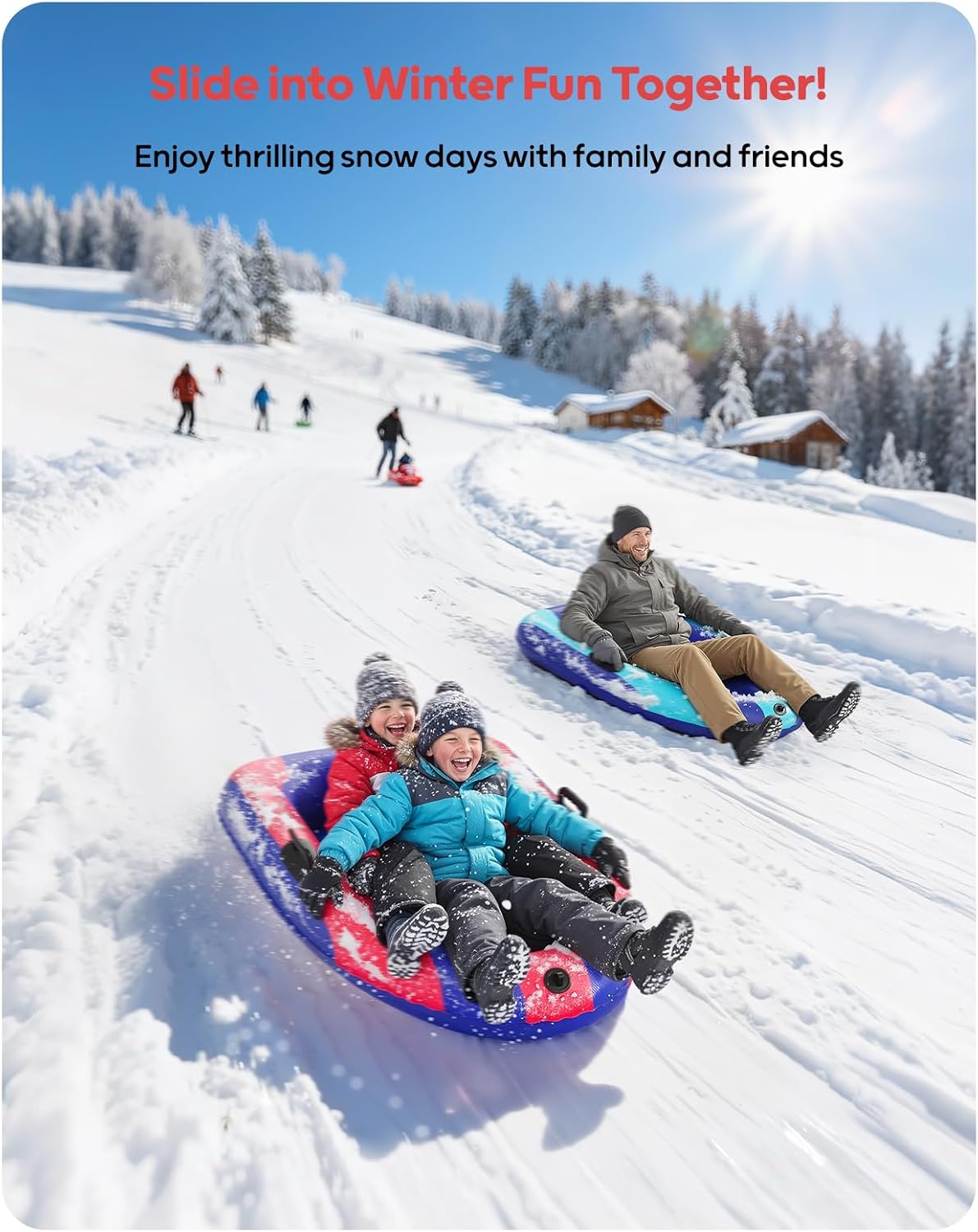QPAU Aufblasbarer PVC-Schneesc – Kids Outdoor Inflatable Bewertung und Preis