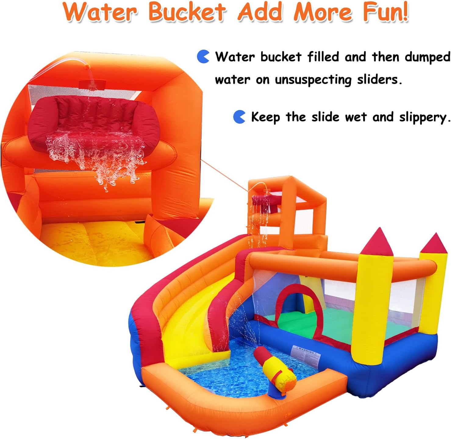 HuaKastro Aufblasbare Wasserru – Kids Outdoor House With Slide Bewertung und Preis