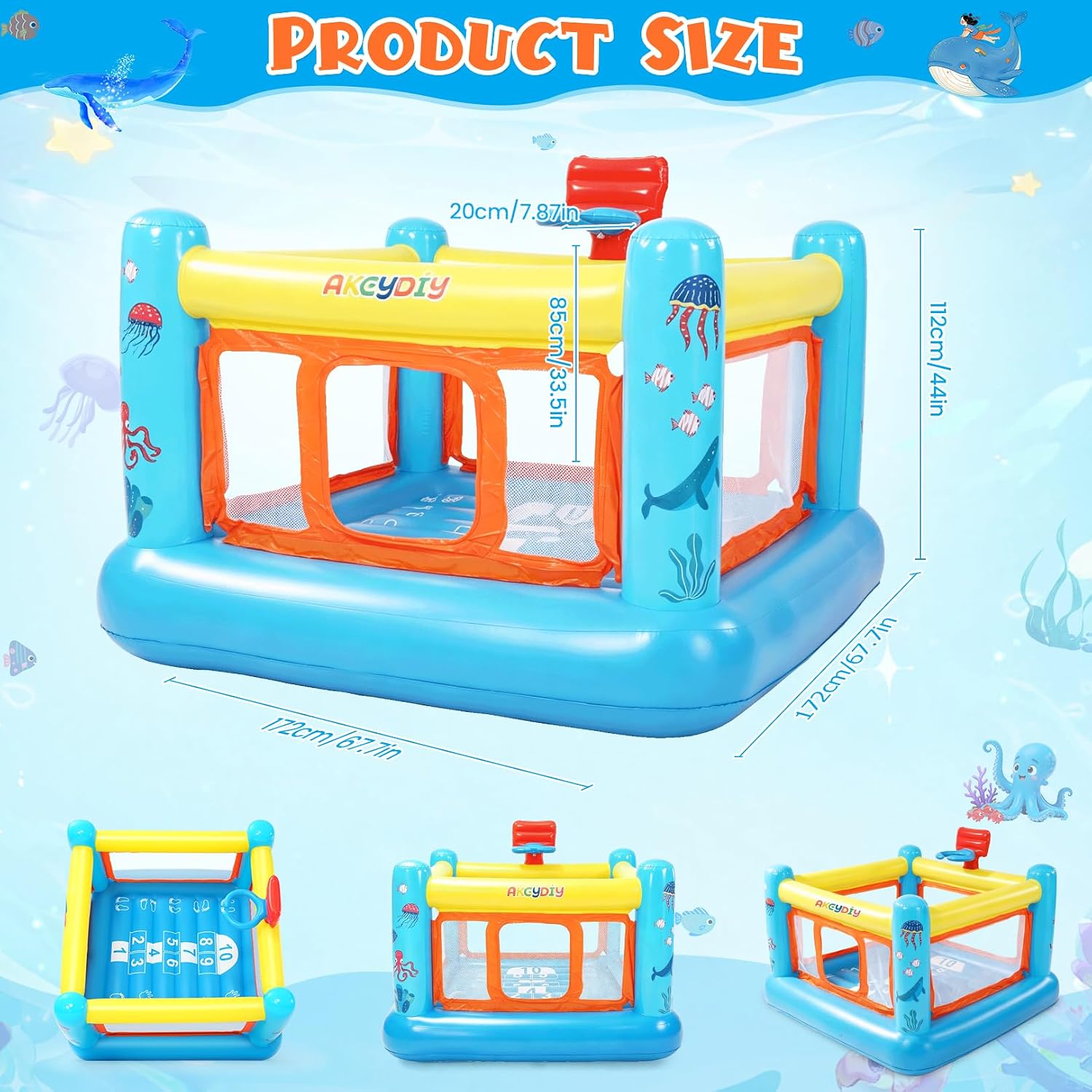 Hüpfburg, PVC Aufblasbare Hüpf – Kids Outdoor Inflatable Bewertung und Preis
