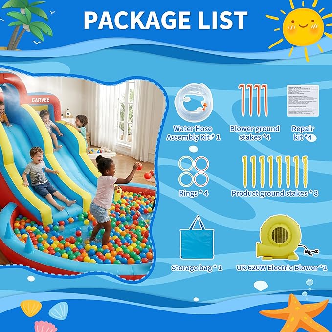 Ganzjähriger 8-in-1 aufblasbar – Kids Outdoor Inflatable Bewertung und Preis
