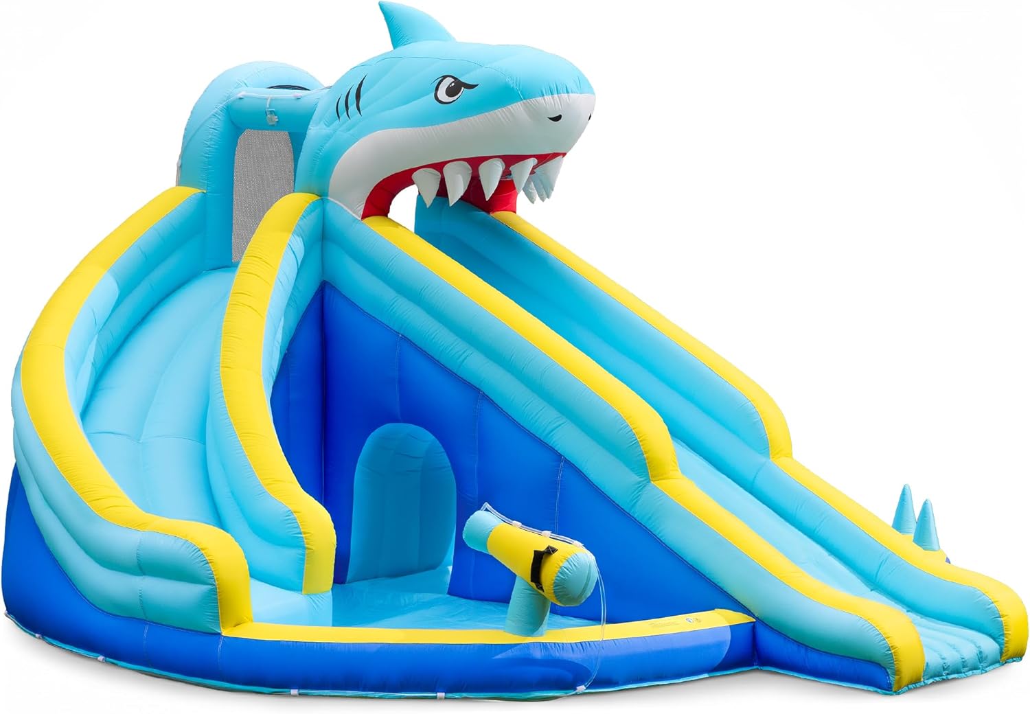 Aufblasbare Wasserrutsche mit  – Kids Outdoor House With Slide Bewertung und Preis