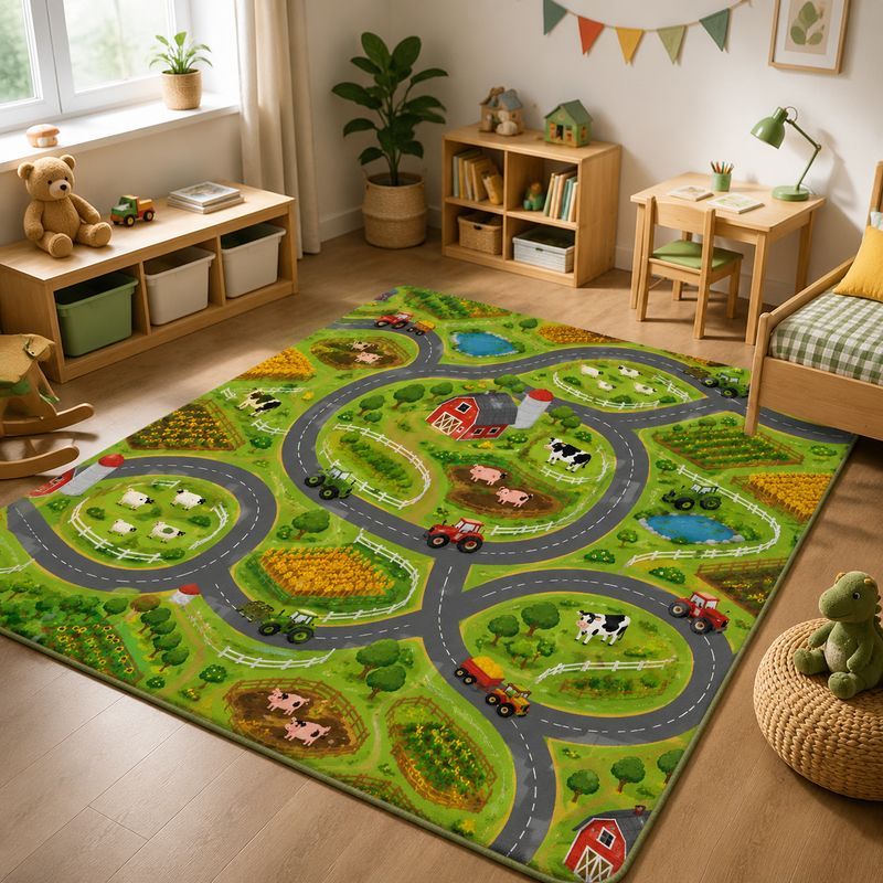 VIKAMA Kinder-Spielteppich mit – Kids Outdoor Zoo Bewertung und Preis
