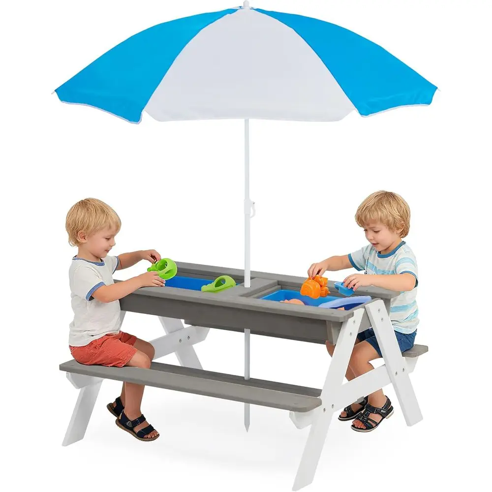 Konvertierbarer 3-in-1 Holz-Pi – Kids Outdoor Play Table Bewertung und Preis