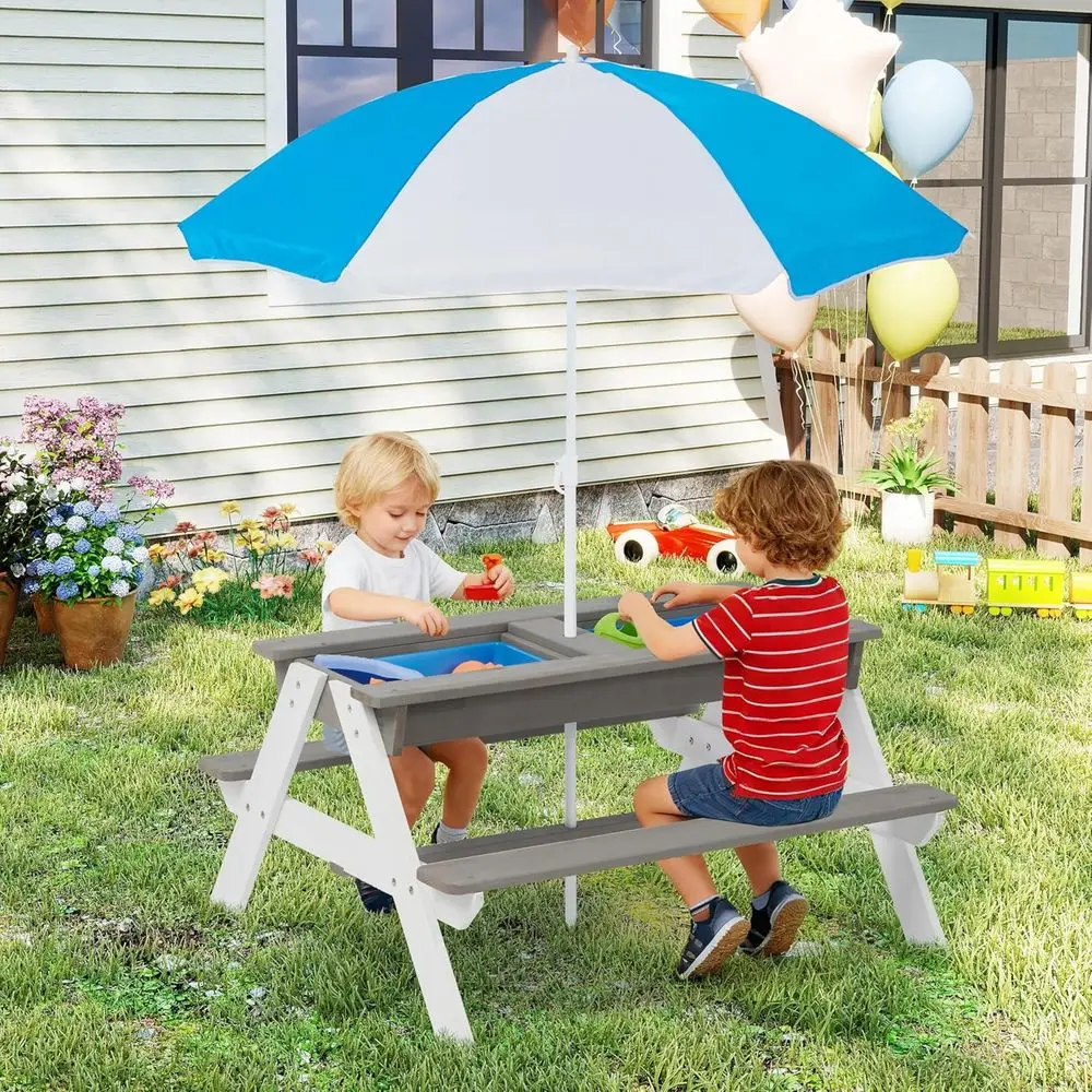 Konvertierbarer 3-in-1 Holz-Pi – Kids Outdoor Play Table Bewertung und Preis