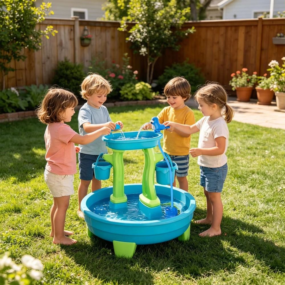 Tragbare Bohrfreie Wassertisch – Kids Outdoor Play Table Bewertung und Preis