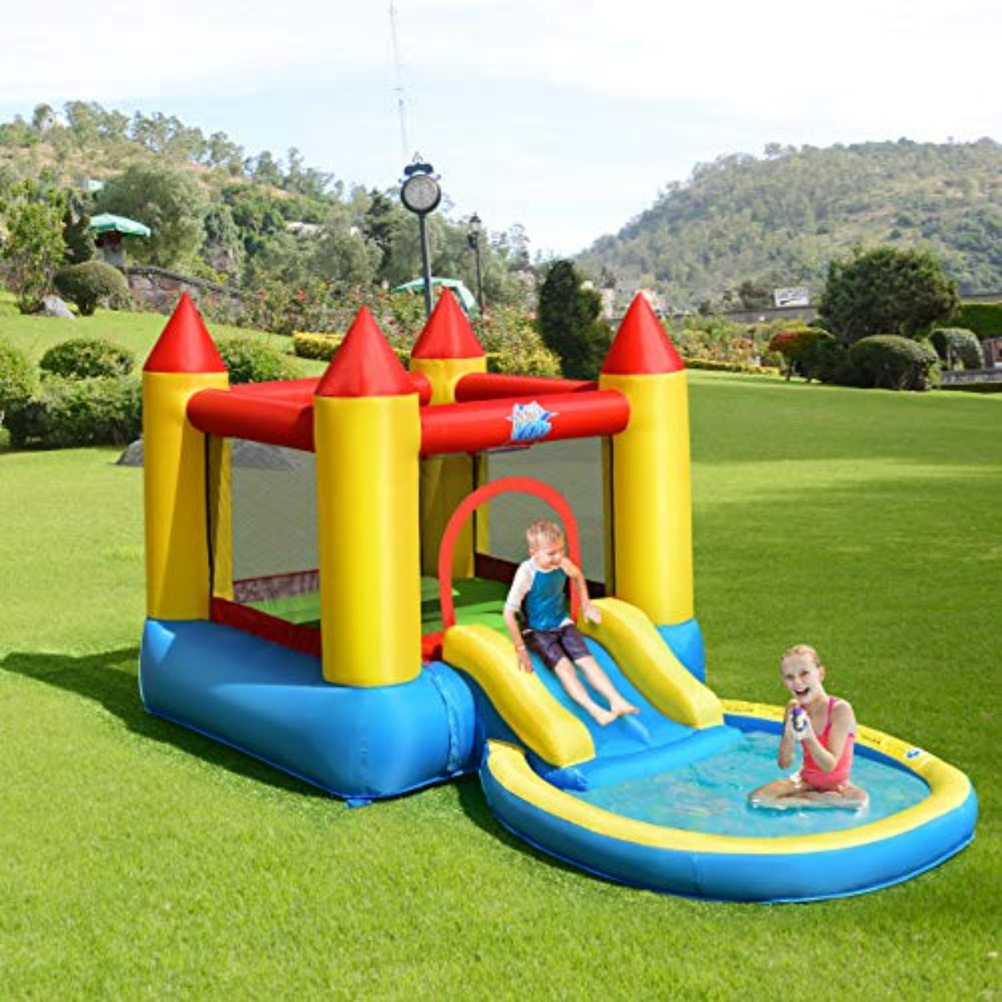 Aufblasbare Hüpfburg für den G – Kids Outdoor House With Slide Bewertung und Preis