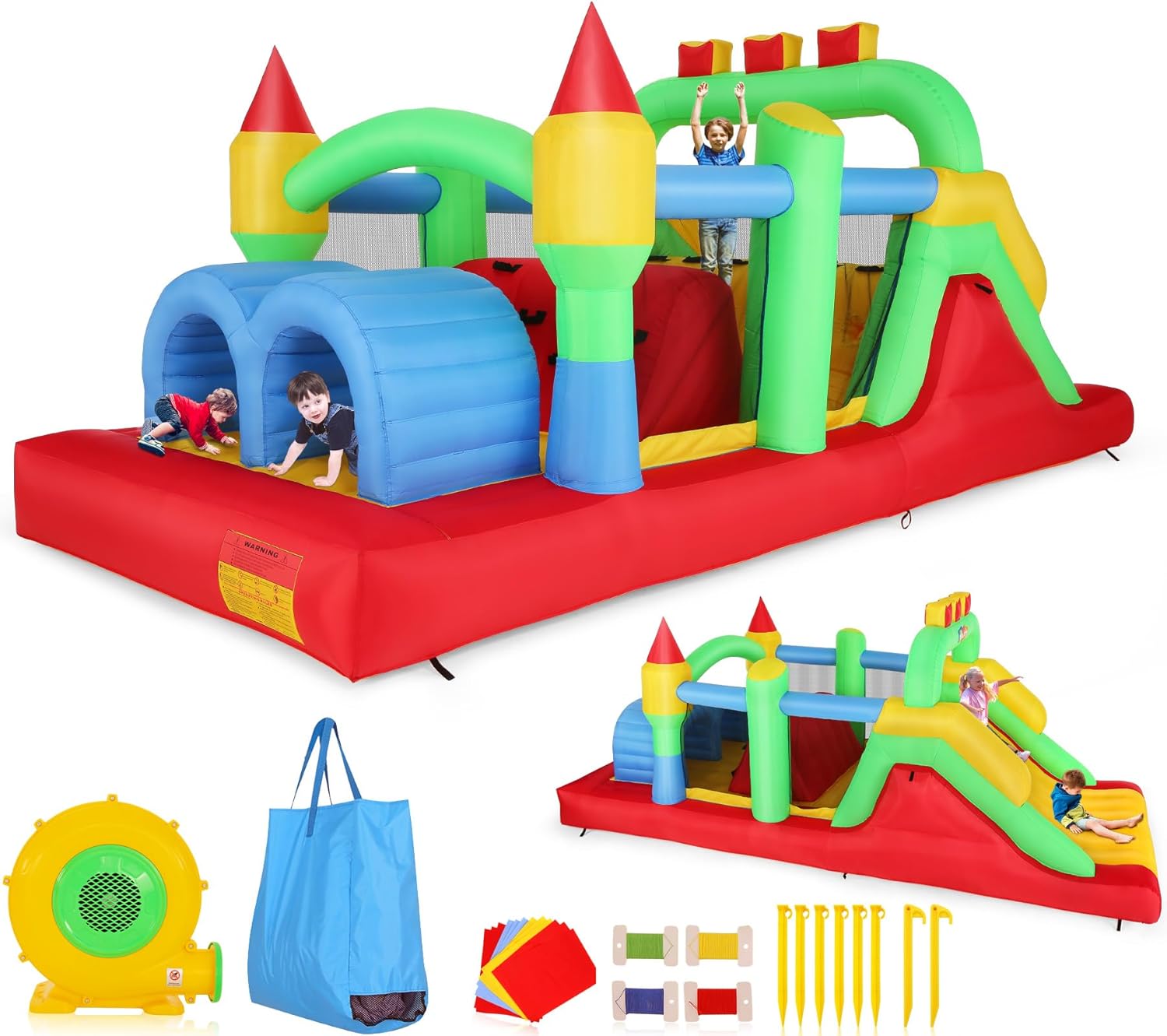 KF Aufblasbarer Hindernisparco – Kids Outdoor Tunnel Bewertung und Preis