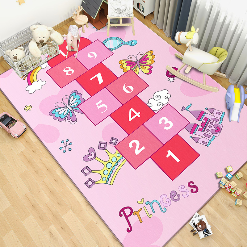 Rosa Cartoon Wohnzimmer Teppic – Kids Outdoor Play Table Bewertung und Preis