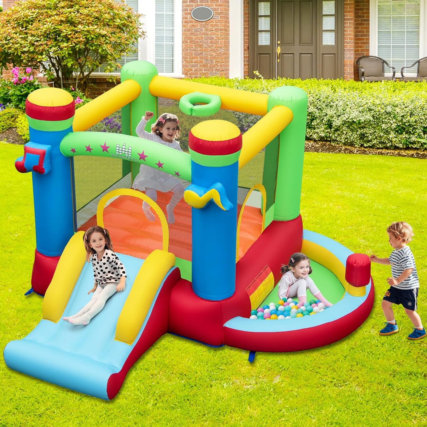 Aufblasbares Hüpfhaus mit Bäll – Kids Outdoor Inflatable Bewertung und Preis