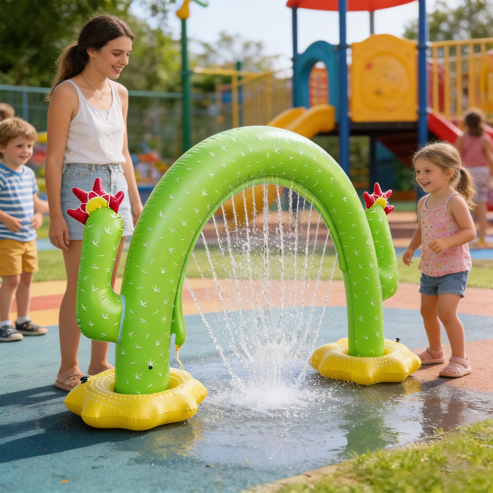 Aufblasbarer Kaktus-Sprinkler  – Kids Outdoor Tunnel Bewertung und Preis
