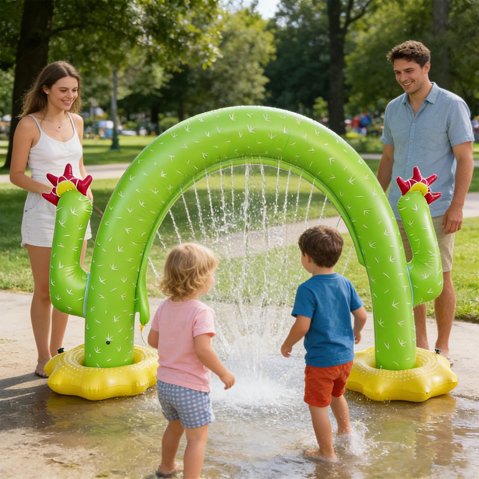 Aufblasbarer Kaktus-Sprinkler  – Kids Outdoor Tunnel Bewertung und Preis