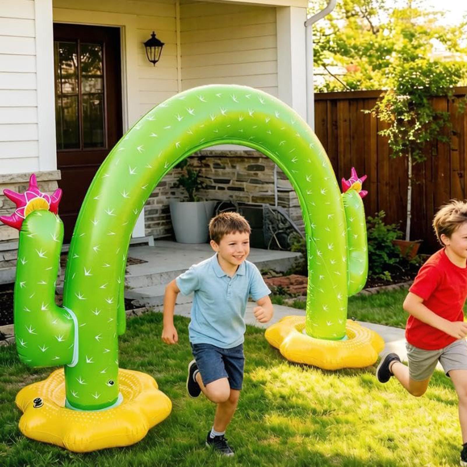 Aufblasbarer Kaktus-Sprinkler  – Kids Outdoor Tunnel Bewertung und Preis