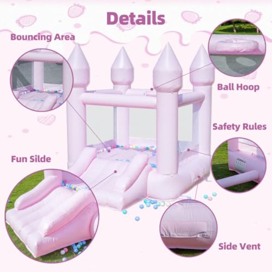 PVC-Hüpfburg für Kinder von 3- – Kids Outdoor House With Slide Bewertung und Preis
