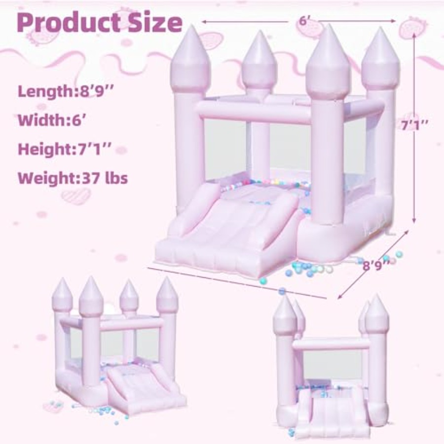 PVC-Hüpfburg für Kinder von 3- – Kids Outdoor House With Slide Bewertung und Preis