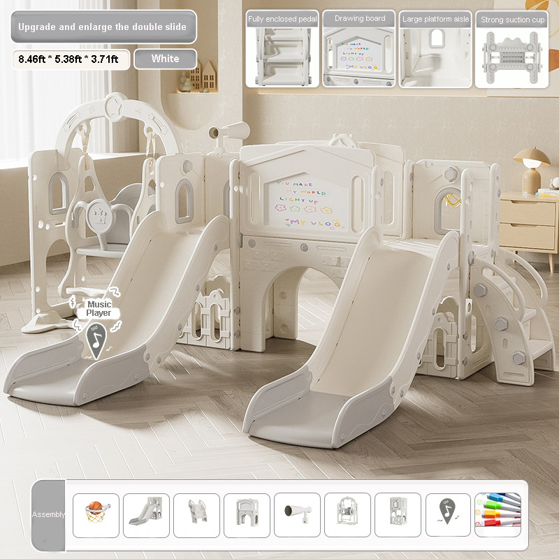 Doppelrutsche-Set für Kleinkin – Kids Outdoor Tunnel Bewertung und Preis